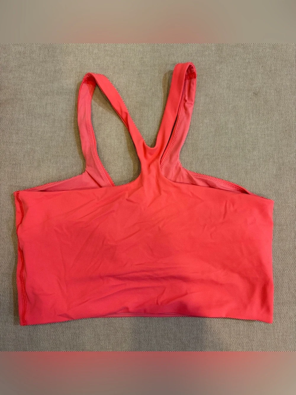 Lululemon athletica Bend This V and Racer Bra Light Support in glaze pink